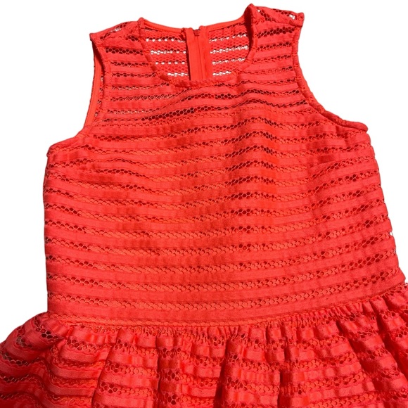 Penelope Tree - Girls Coral Flare Dress Sz 12 - Picture 4 of 7